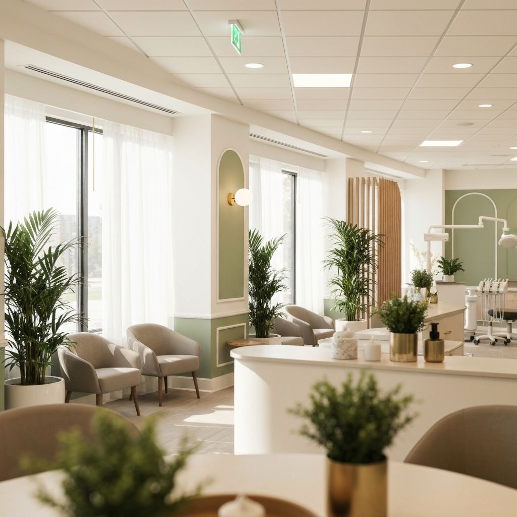 Welcoming modern dental office interior